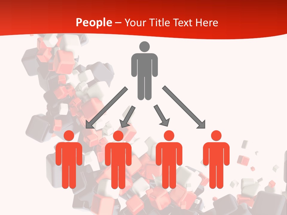 Decoration Chaos Cube PowerPoint Template