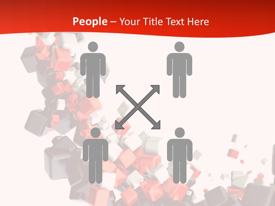 Decoration Chaos Cube PowerPoint Template