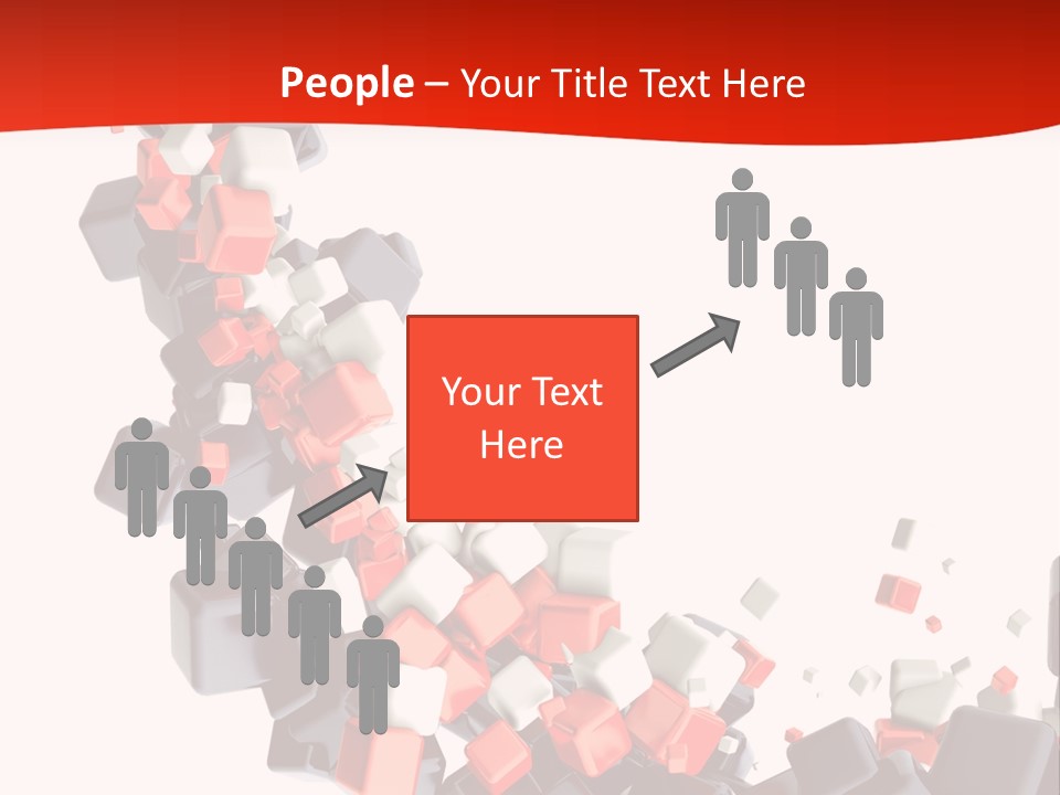 Decoration Chaos Cube PowerPoint Template