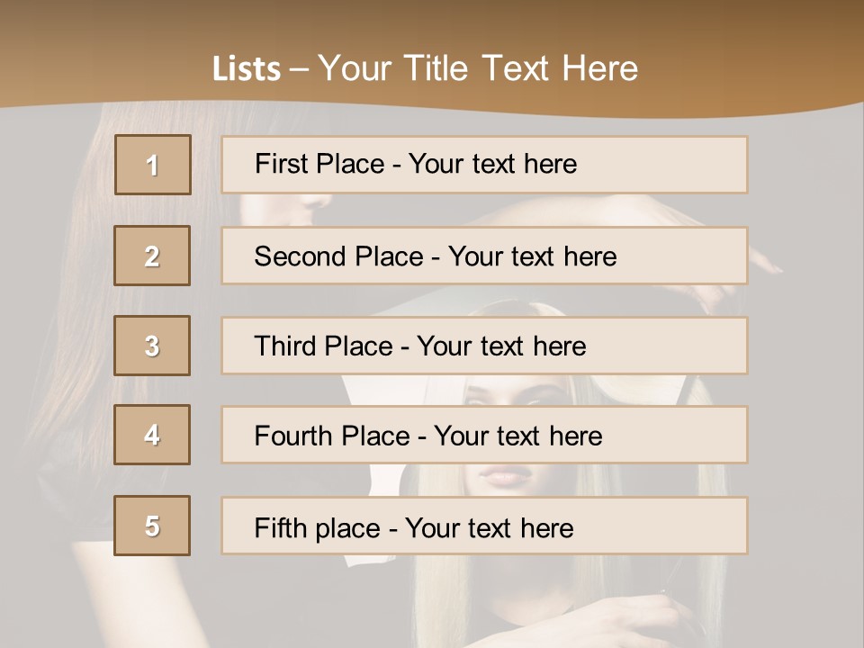 Hairdo Beautician Cosmetic PowerPoint Template