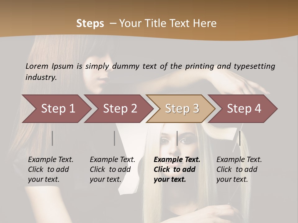 Hairdo Beautician Cosmetic PowerPoint Template