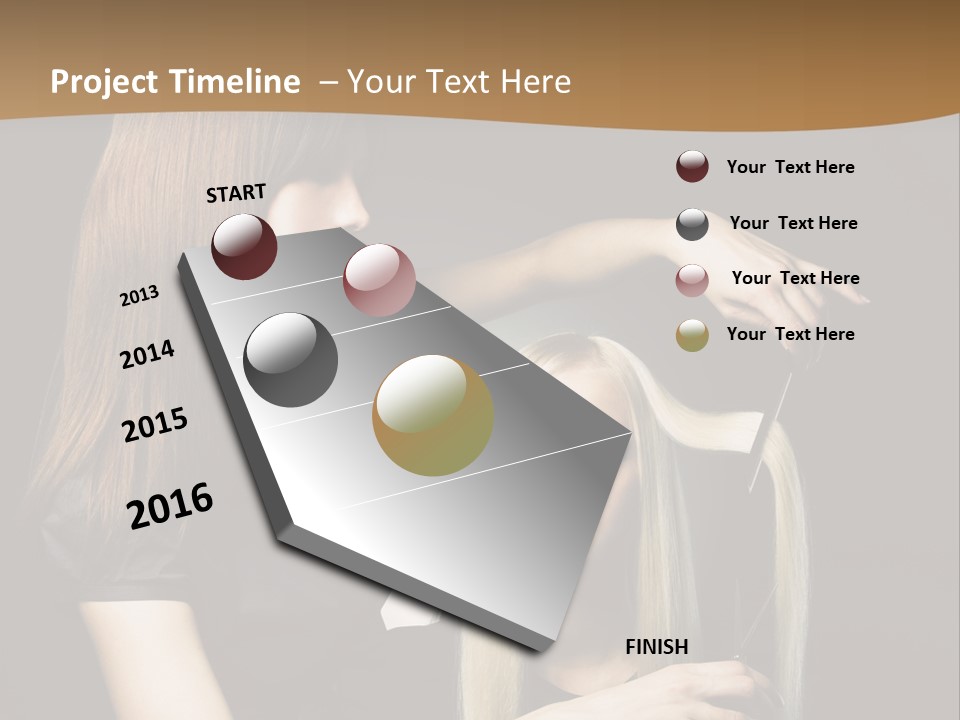 Hairdo Beautician Cosmetic PowerPoint Template