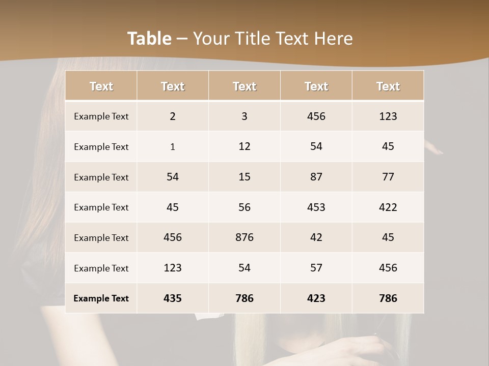 Hairdo Beautician Cosmetic PowerPoint Template