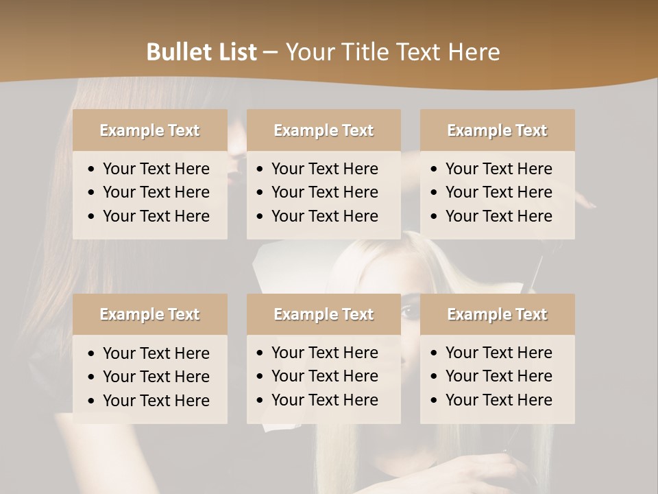 Hairdo Beautician Cosmetic PowerPoint Template