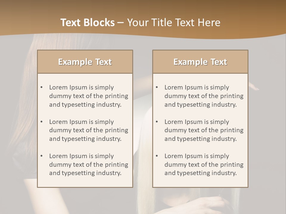 Hairdo Beautician Cosmetic PowerPoint Template