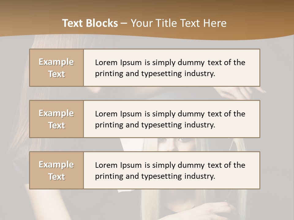Hairdo Beautician Cosmetic PowerPoint Template