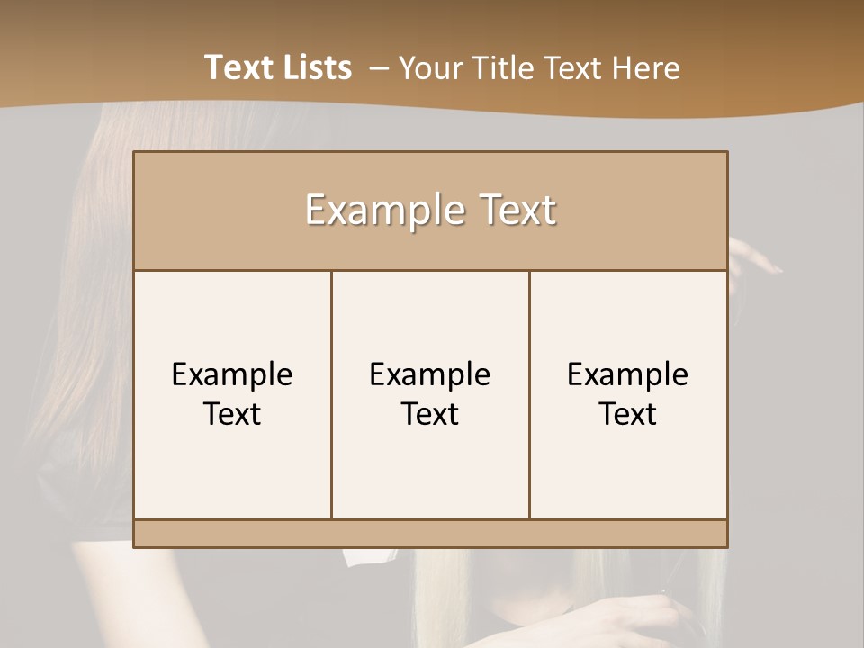 Hairdo Beautician Cosmetic PowerPoint Template