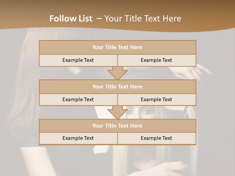 Hairdo Beautician Cosmetic PowerPoint Template