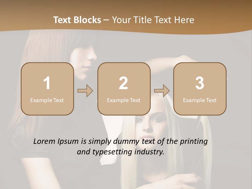 Hairdo Beautician Cosmetic PowerPoint Template