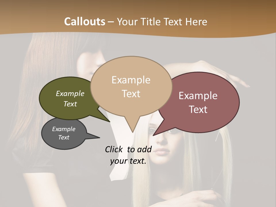 Hairdo Beautician Cosmetic PowerPoint Template