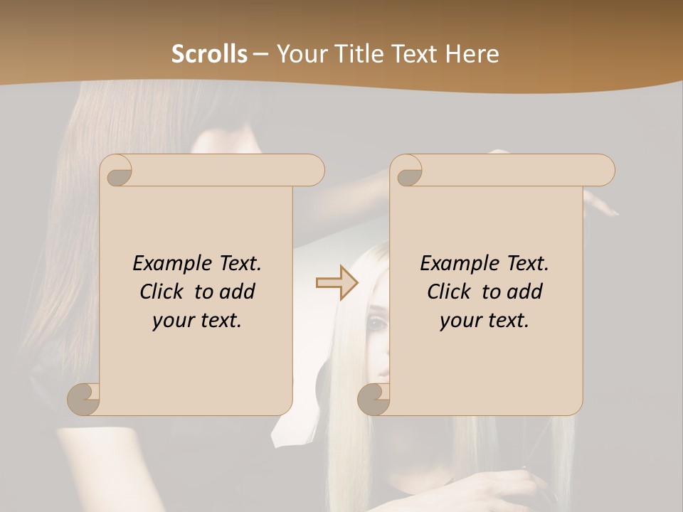 Hairdo Beautician Cosmetic PowerPoint Template