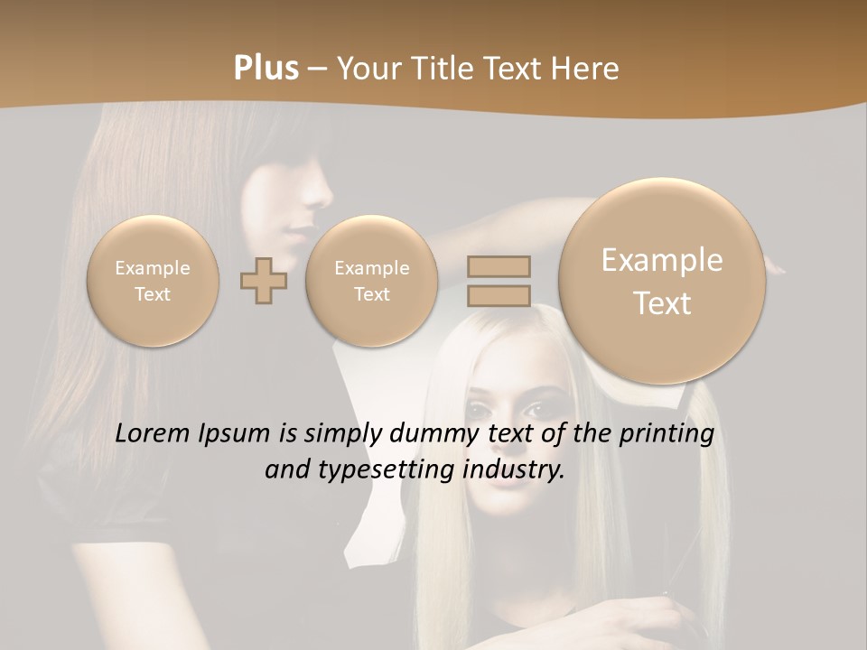 Hairdo Beautician Cosmetic PowerPoint Template