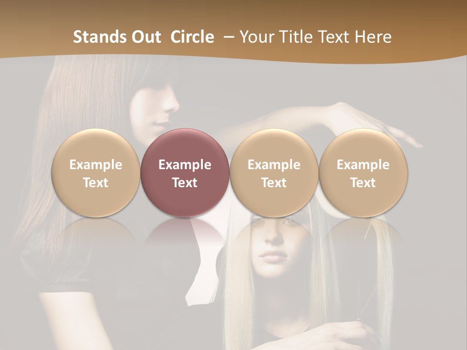 Hairdo Beautician Cosmetic PowerPoint Template