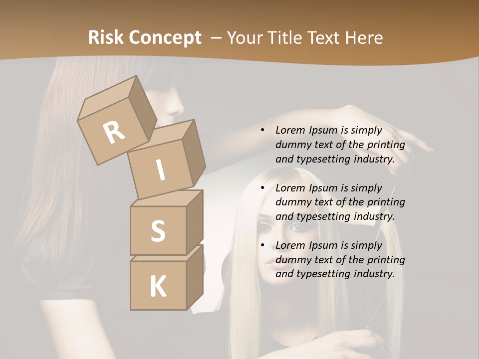 Hairdo Beautician Cosmetic PowerPoint Template