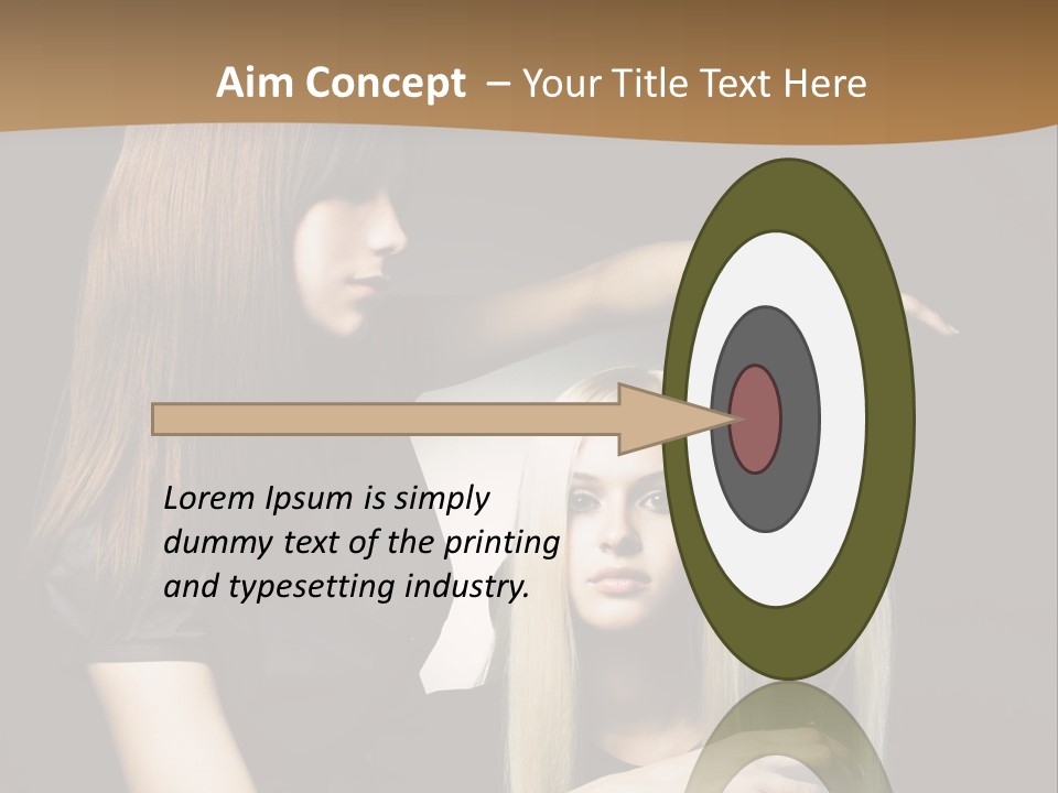 Hairdo Beautician Cosmetic PowerPoint Template