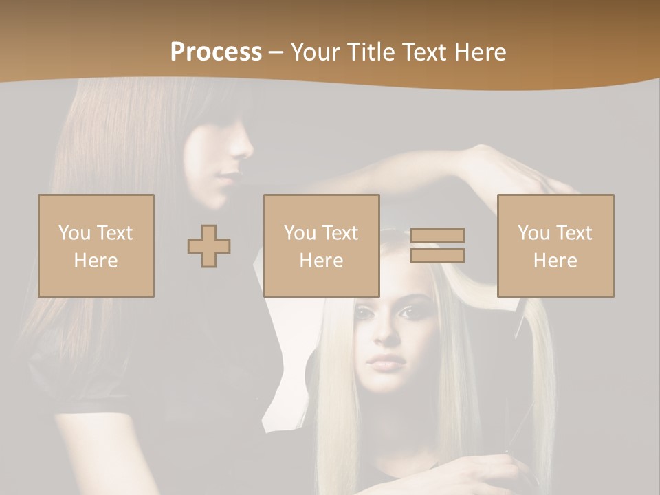 Hairdo Beautician Cosmetic PowerPoint Template