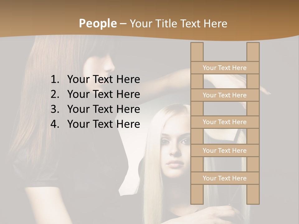 Hairdo Beautician Cosmetic PowerPoint Template