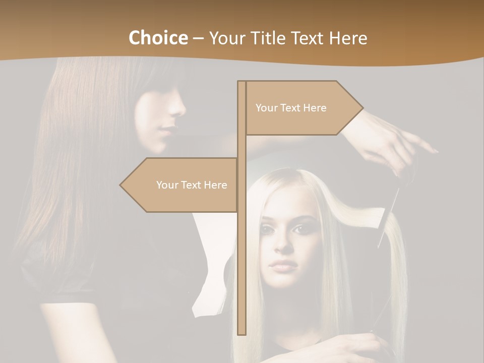 Hairdo Beautician Cosmetic PowerPoint Template