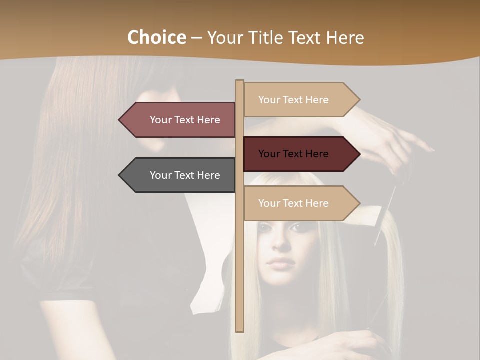 Hairdo Beautician Cosmetic PowerPoint Template