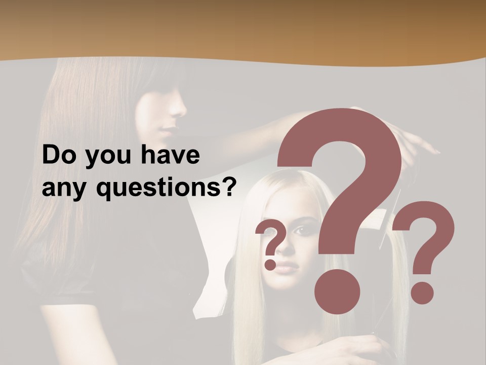 Hairdo Beautician Cosmetic PowerPoint Template