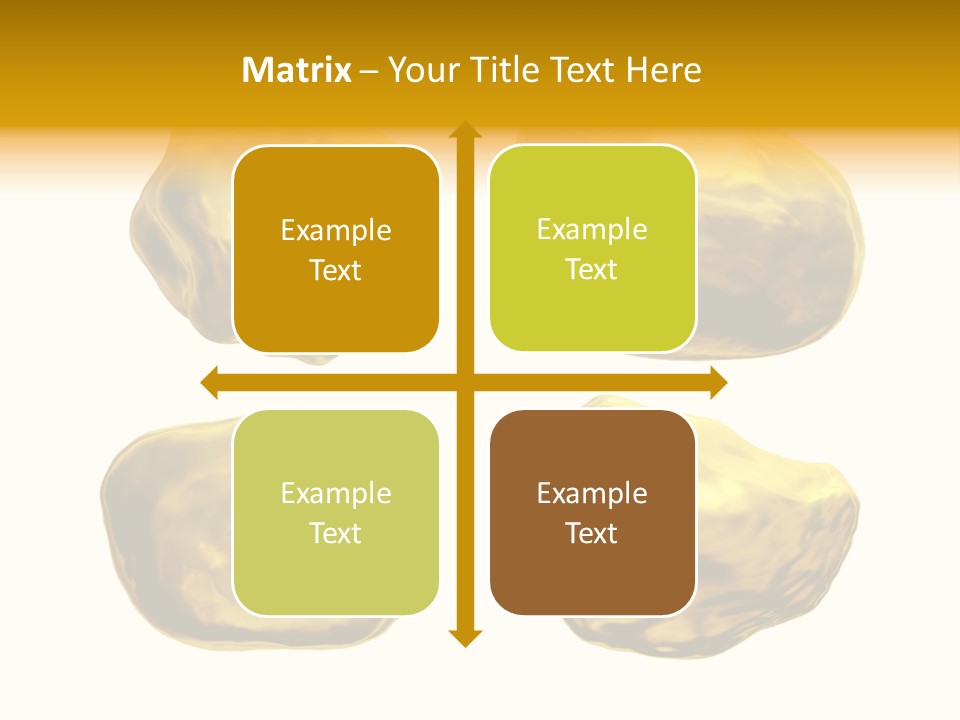 Steady Gold Cover Coin Metal PowerPoint Template