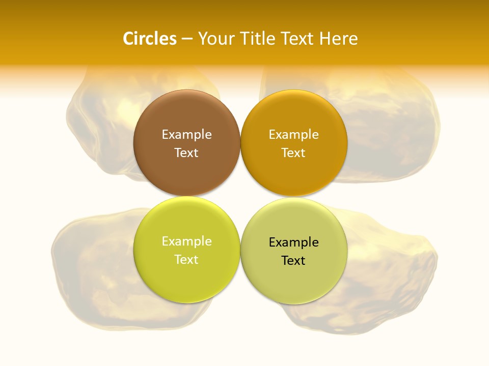 Steady Gold Cover Coin Metal PowerPoint Template