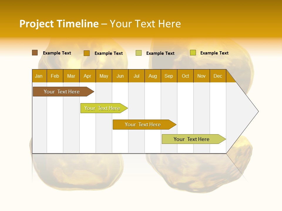 Steady Gold Cover Coin Metal PowerPoint Template