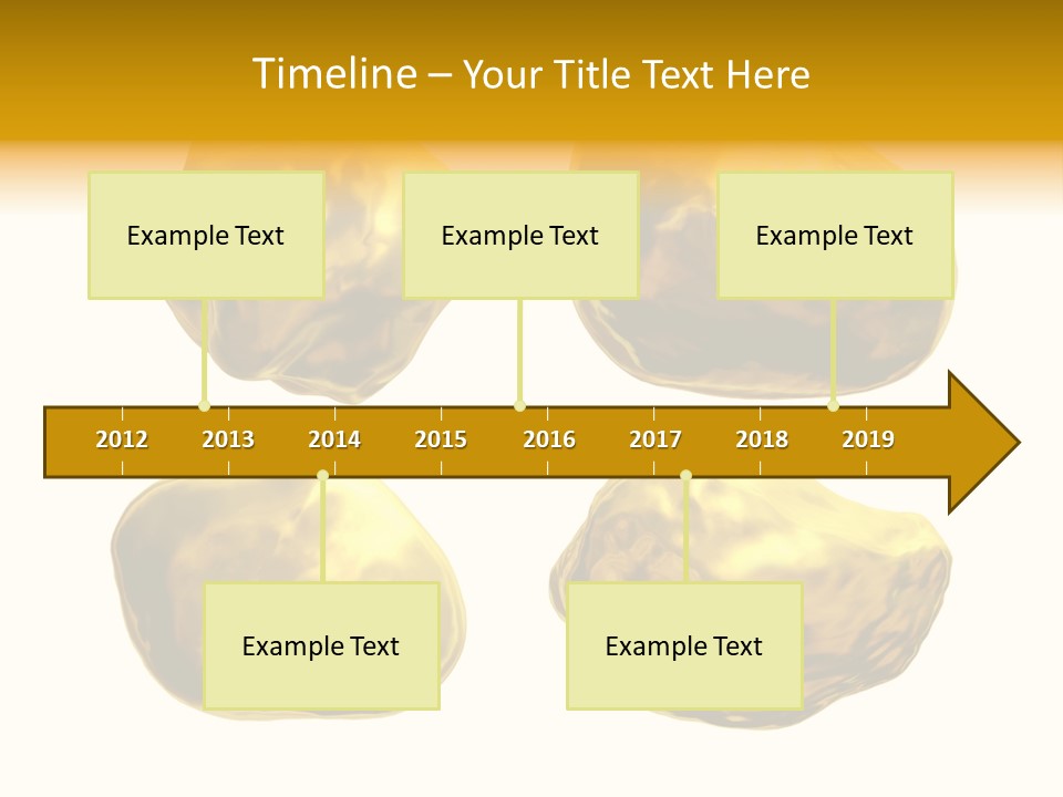 Steady Gold Cover Coin Metal PowerPoint Template