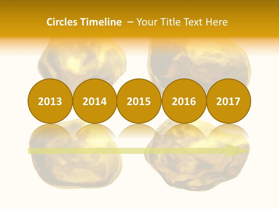 Steady Gold Cover Coin Metal PowerPoint Template