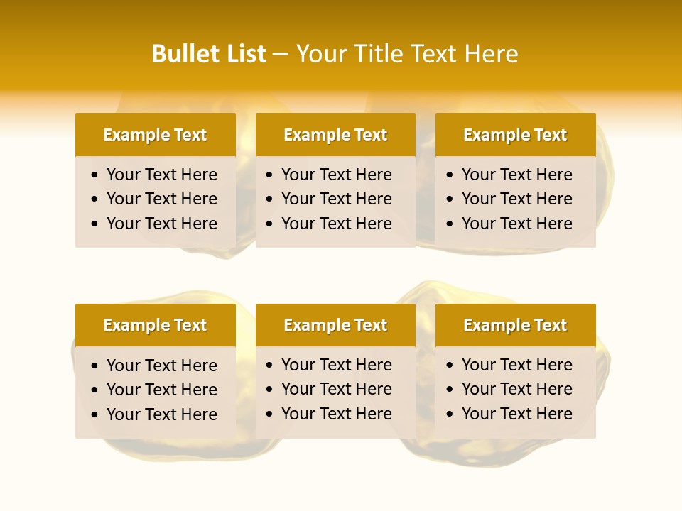 Steady Gold Cover Coin Metal PowerPoint Template