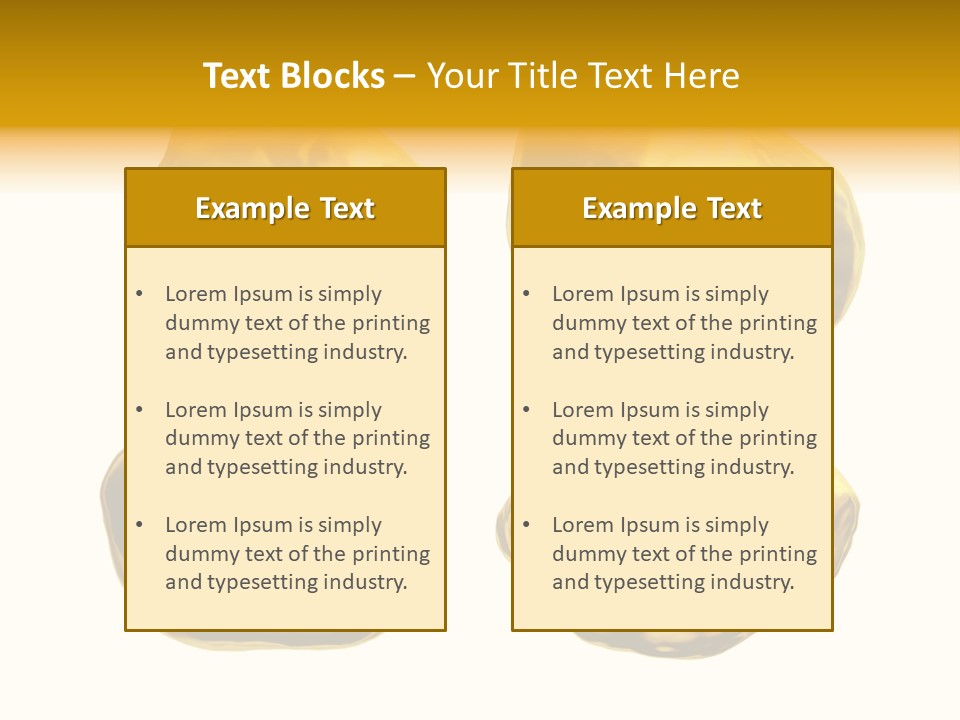 Steady Gold Cover Coin Metal PowerPoint Template