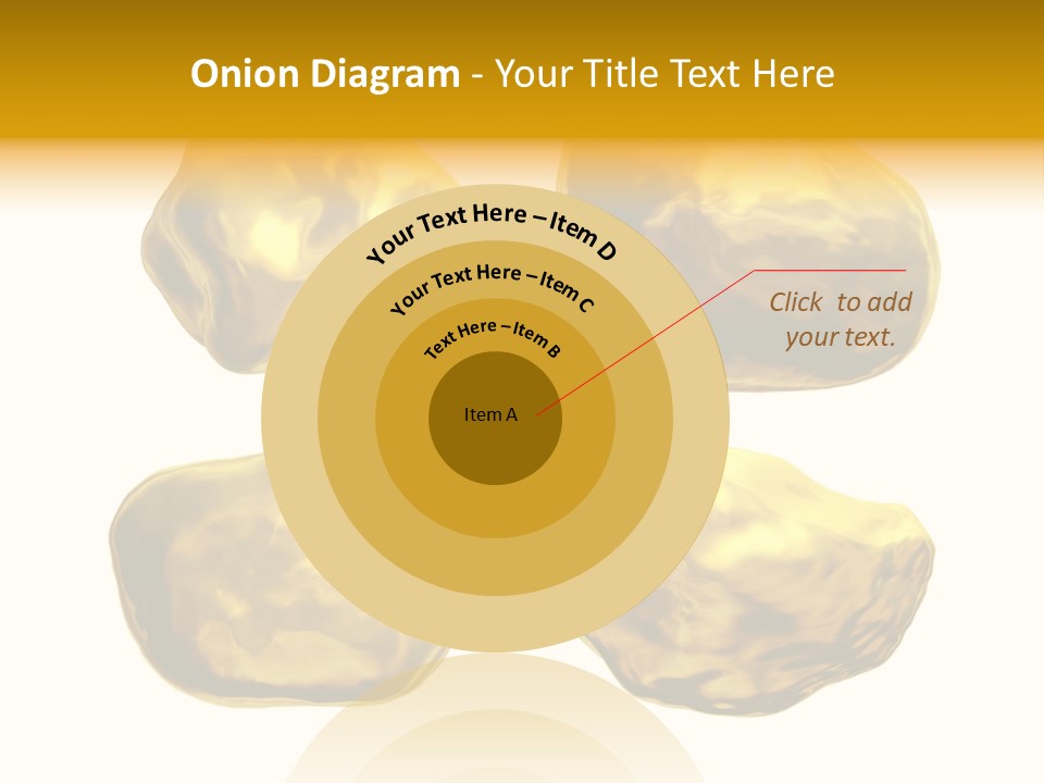 Steady Gold Cover Coin Metal PowerPoint Template