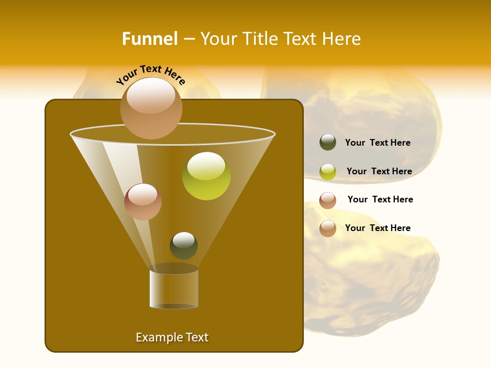 Steady Gold Cover Coin Metal PowerPoint Template