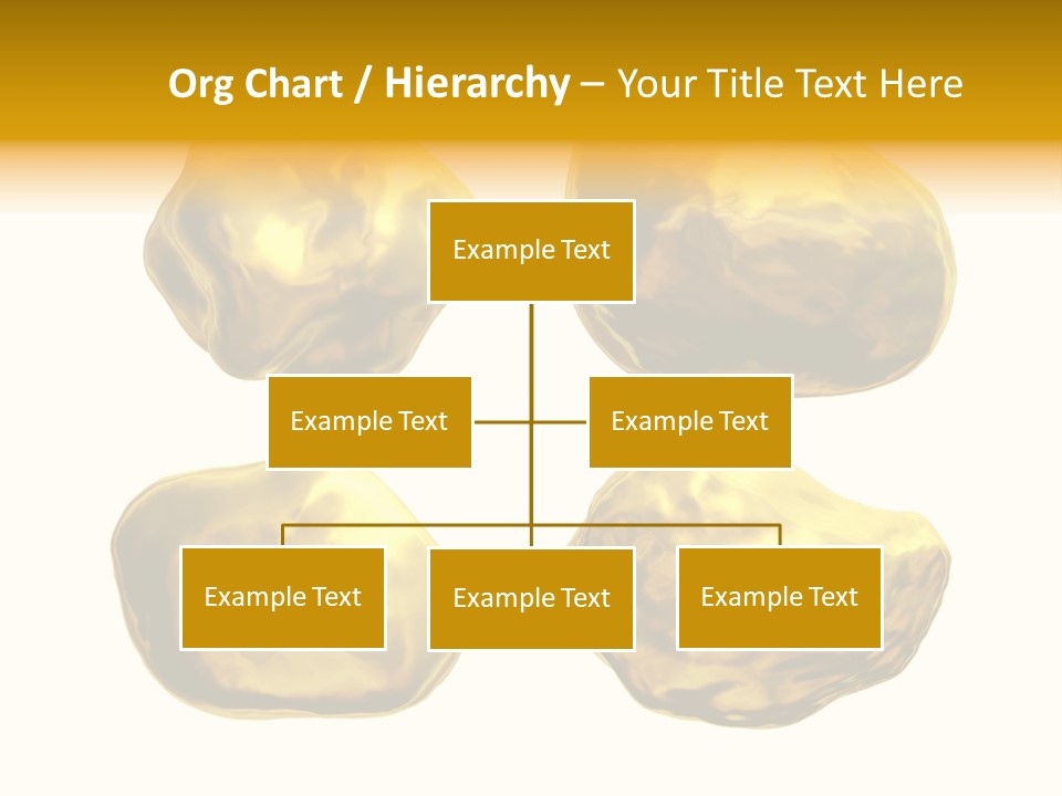 Steady Gold Cover Coin Metal PowerPoint Template