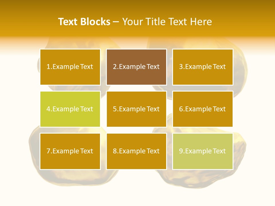 Steady Gold Cover Coin Metal PowerPoint Template