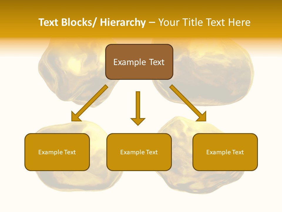 Steady Gold Cover Coin Metal PowerPoint Template