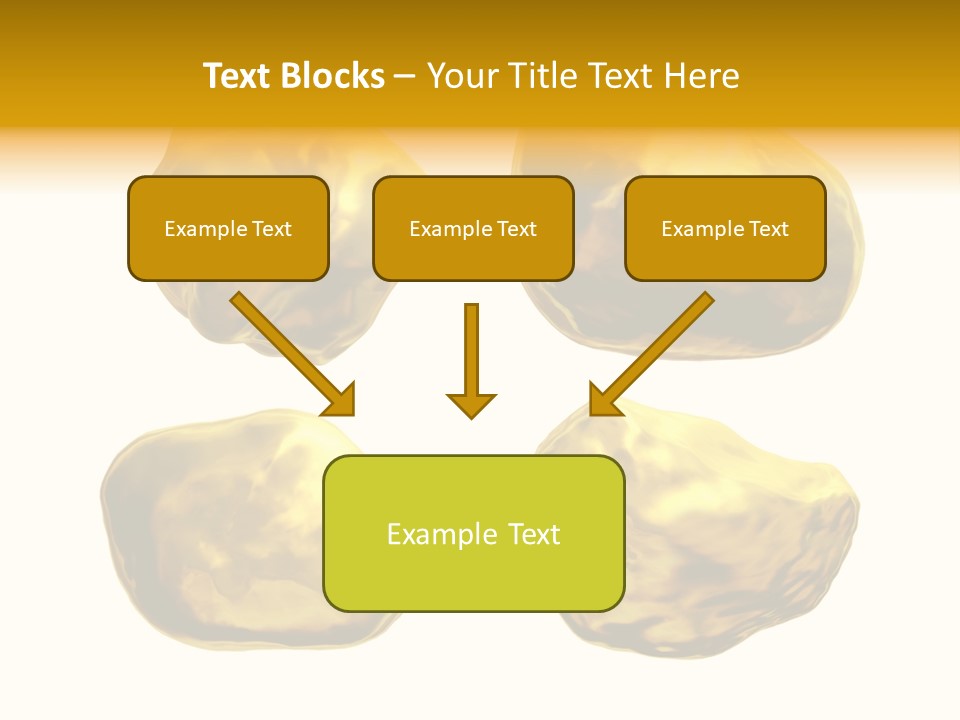 Steady Gold Cover Coin Metal PowerPoint Template
