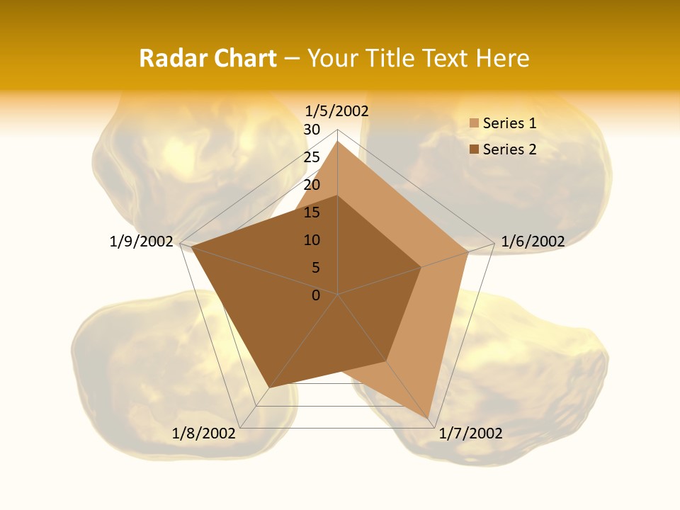 Steady Gold Cover Coin Metal PowerPoint Template
