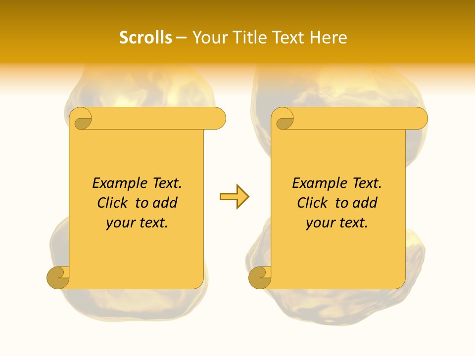 Steady Gold Cover Coin Metal PowerPoint Template