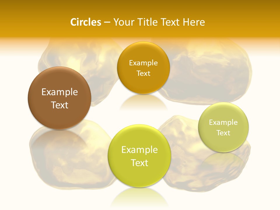 Steady Gold Cover Coin Metal PowerPoint Template