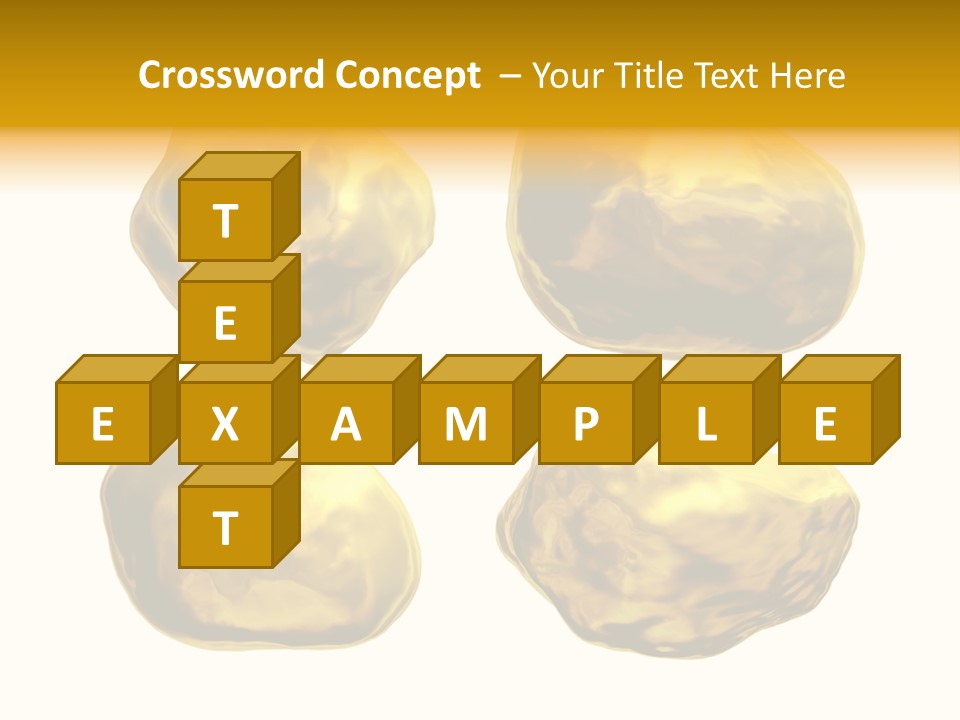 Steady Gold Cover Coin Metal PowerPoint Template