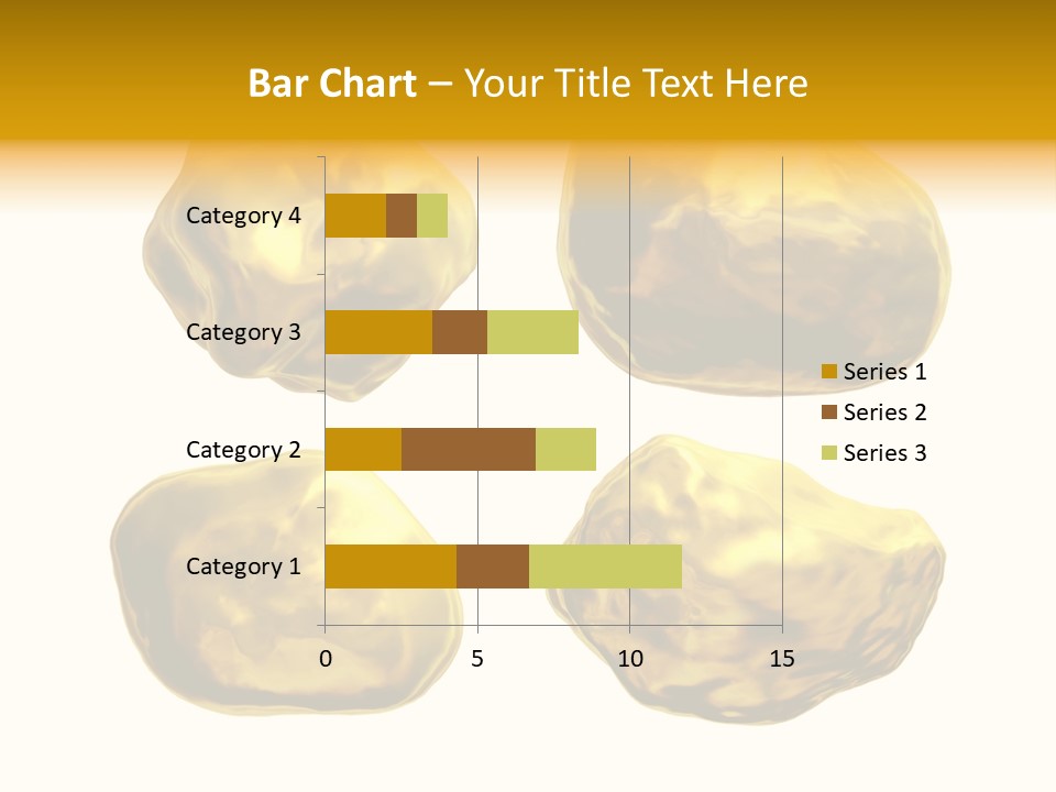 Steady Gold Cover Coin Metal PowerPoint Template