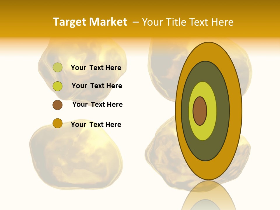 Steady Gold Cover Coin Metal PowerPoint Template