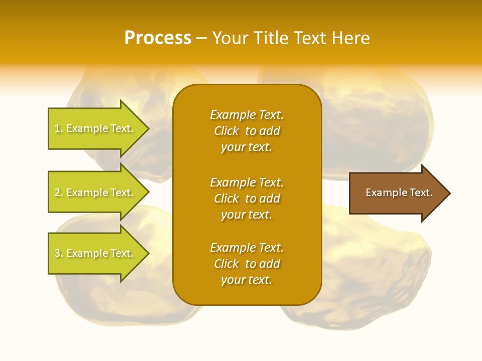 Steady Gold Cover Coin Metal PowerPoint Template