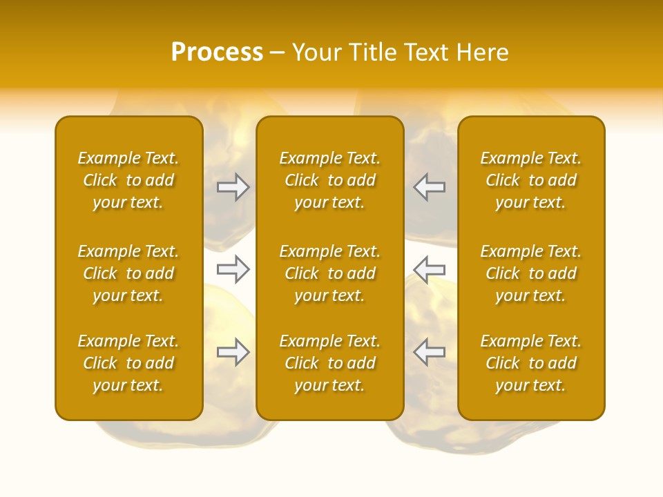 Steady Gold Cover Coin Metal PowerPoint Template