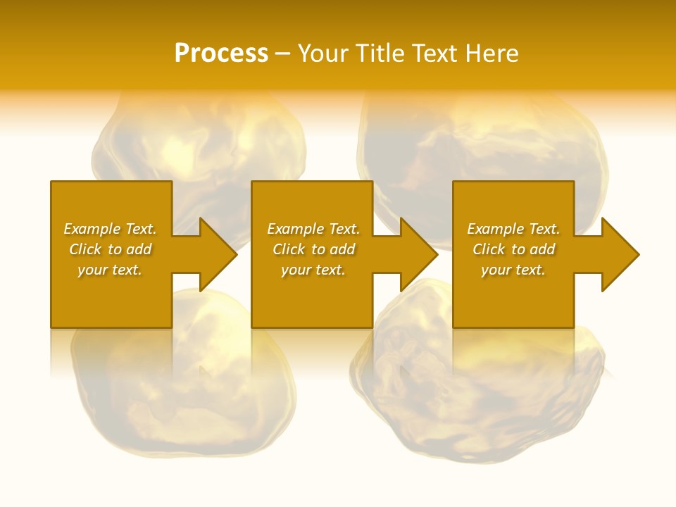 Steady Gold Cover Coin Metal PowerPoint Template