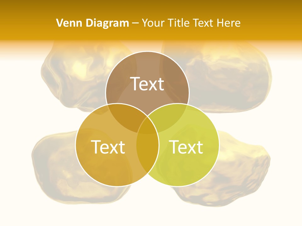 Steady Gold Cover Coin Metal PowerPoint Template