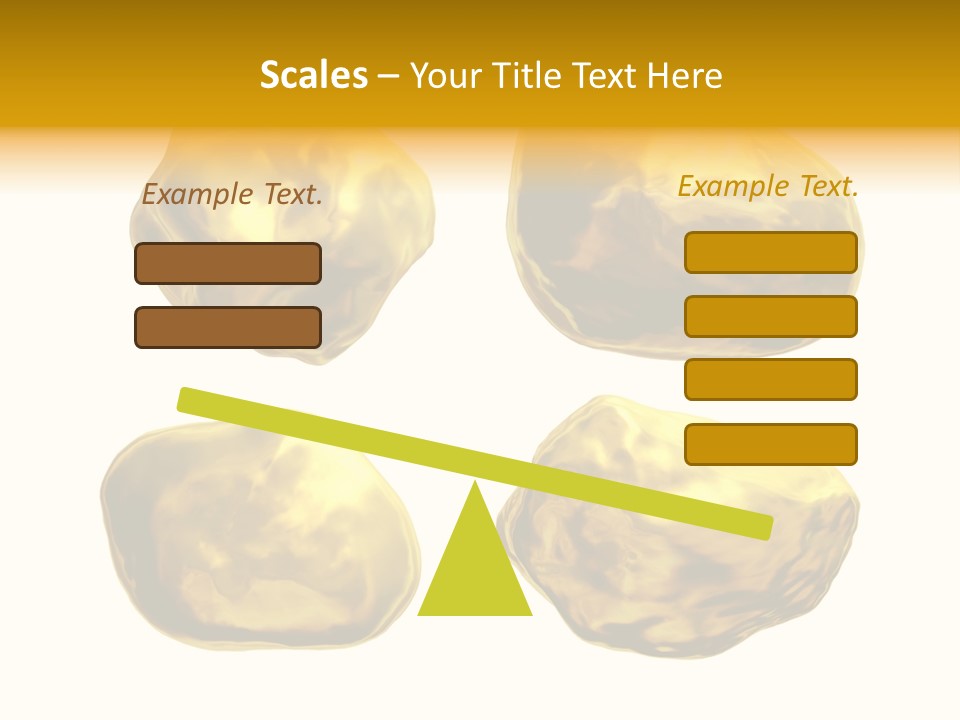 Steady Gold Cover Coin Metal PowerPoint Template