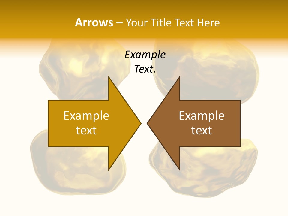 Steady Gold Cover Coin Metal PowerPoint Template