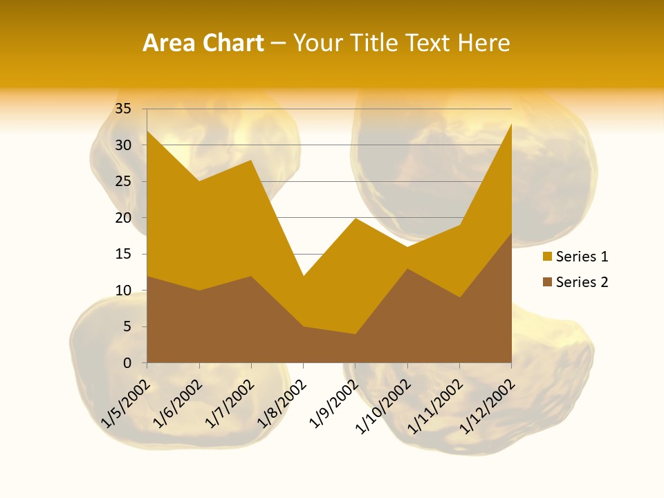 Steady Gold Cover Coin Metal PowerPoint Template